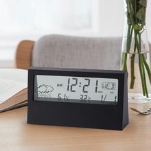 Miniso Display Digital Alarm Desk Clock Weather Forecast Function Inlcuded Calendar/Alarm/Timer/Temperature/Humidity 2024 - buy cheap