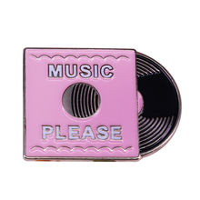 Music please vinyl record brooch vintage kitsch art collection 2024 - buy cheap