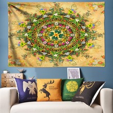 3D Bohemian Flores Mandala Tapeçaria de Parede Tapeçaria Da Suspensão De Parede Decoração Floral Hippie Tapeçaria Pano Folhas Grande Cama 2024 - compre barato