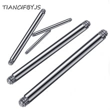 TIANCIFBYJS-andamio de oreja Industrial de acero inoxidable, barra de hélice de oreja/lengua/tornillo de pezón, 50 Uds., 16g, 14g 2024 - compra barato