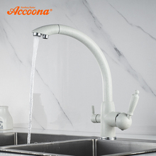 Accoona New Arrival Kitchen Faucet 360 Degree Rotation with Water Purification Features Cold and Hot Kitchen Faucets A5179-7 2024 - buy cheap