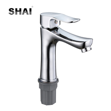 SHAI Lead-Free Basin Faucets Solid Brass Construction Bathroom Water Mixer Cold & Hot Water Tap Contemporary Style Single Handle 2024 - buy cheap