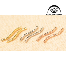 MADALENA SARARA DIY Jewelry Findings S Type Connector Tube Gold Rose Gold Silver Tones 20mm 500pcs/lot 2024 - buy cheap