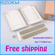 1 piece free shipping light grey color , abs plastic material enclosure junction box  Plastic handheld control box for pcb 2024 - buy cheap