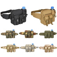  Waterproof Military Tactical Waist Pack Shoulder Bag Men Outdoor Camping Hiking Molle Kettle Pouch Hunting Waist Bags 2024 - buy cheap