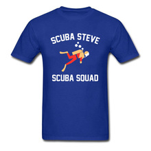 Diver Tshirt Men Scuba Steve Tshirts Scuba Squad T-Shirt Newest Men's T Shirt 2019 Blue Sea Mens Tops Letter Tees Custom Clothes 2024 - buy cheap