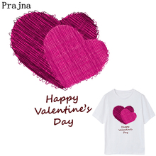 Prajna Lattice Double love Heart Heat Transfer Iron On Transfers For Clothes  Thermal Transfer Exquisite Printing Sticker E 2024 - buy cheap