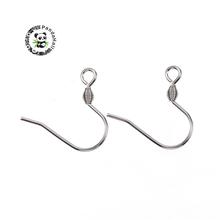304 Stainless Steel Earring Fish Hooks Stainless Steel Color 17x17.5x2.5mm Hole: 2mm Pin: 0.8mm 2024 - buy cheap
