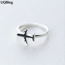 2019 Fashion 925 Sterling Silver Airplane Ring Jewelry Christmas Gift Women Jewelry Finger Rings 2024 - buy cheap