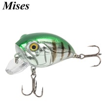 Mises-señuelo duro Artificial flotante, manivela biónica de siete colores, 4cm, 8g, Wobbler profesional 2024 - compra barato