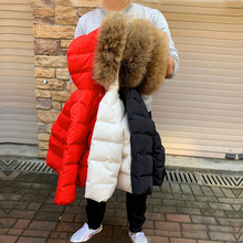 2020 meninas inverno casacos de pele real com capuz do bebê meninos jaquetas pato branco para baixo quente crianças outrewear moda crianças neve roupas 2024 - compre barato