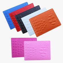 Billetera de cuero sintético para tarjetas de crédito, billetera de cuero sintético para guardar tarjetas de conducir, monedero 2024 - compra barato