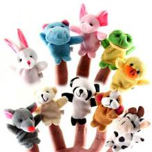 10 pcs/lot Finger Family Puppets Set Mini Plush Baby Toy Boys Girls Finger Puppets Educational Story Hand Puppet Cloth Doll Toys 2024 - buy cheap