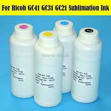 Tinta de sublimação para ricoh gxe3300/gxe5500/gxe2600/gxe50n/gxe5550n, 4 cores x 500ml 2024 - compre barato