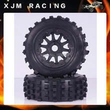 Переднее шипованное колесо шины x 2 шт для 1/5 HPI Rovan km baja 5 t 5sc rc автозапчасти 2024 - купить недорого