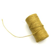 100 metros 1,5mm de diámetro cuerda de hilo Natural de yute hilo de cuerda para decoración DIY piezas artesanales de juguete 2024 - compra barato