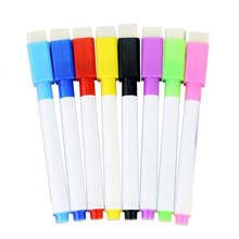8PCS Marker White Board Colour Pen Set Drawing Whiteboard Markers Eraser Marker Board Stationery The Office School Supplies 2024 - buy cheap