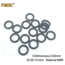 200pcs ID 20 21.2 22.4 23.6 25 25.8 26.5 28 29 30 31mm x 2.65mm Thickness black NBR o ring seal Rubber Ring Gasket Mechanical 2024 - buy cheap