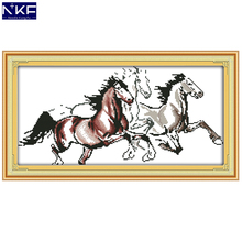 NKF Achieve Immediate Victory Animal Pattern Handmade Craft Needlework Cross Stitch Embroidery Kit Cross Stitch for Home Decor 2024 - buy cheap