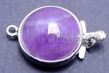 SALE Big 18mm Round Natural Purple Amethyst 1 strands Clasp-gp187 wholesale/retail Free shipping 2024 - buy cheap