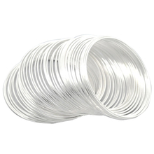 100 PCS Silver-Plated Memory Beading Wire for Bracelet Bangle Necklace Craft DIY Jewelry Making Accessories 50mm 2024 - buy cheap