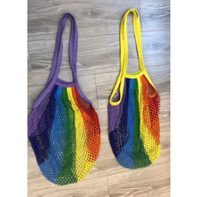 Environmental protection Storage women Handbag Fashion Beach Bag Rainbow Color Supermarket Shopping Bag Fruit Net Storage Bag 2024 - buy cheap