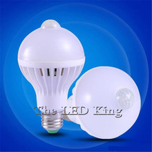 PIR Motion Sensor Lamp E27 220V Led Bulb 5w 7w 9w 12w 15w Auto Smart Led PIR Infrared Body Lamp With The Motion Sensor Lights 2024 - buy cheap