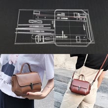 1 Set Acrylic diy Female handbag Shoulder Bag Leather Template DIY Leathercraft Tool Accessory Sewing Pattern 9x13x20cm 2024 - buy cheap