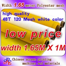 48T 120Mesh Polyester Screen Printing Mesh Width:165cm (66") White Color 2024 - buy cheap