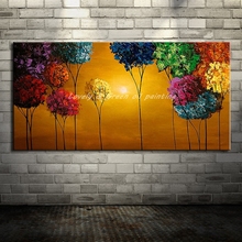 Mintura Hand Painted Canvas Oil Paintings Tree Landscaoe Abstract Oil Painting On Canva For Living Room Home Decoration No Frame 2024 - buy cheap