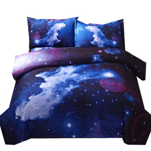 3d Galaxy Duvet Cover Set Single double Twin/Queen 2pcs/3pcs Universe Outer Space Themed 2024 - buy cheap