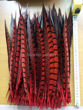 New arrival! 10 PCS 30-35 cm / 12-14 inches red pheasant feathers, Amherst chicken tail feathers 2024 - buy cheap