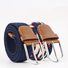 Women/Men Knitted Belt Female/Male Waist Belts Canvas Elastic Waistband Strap cinturon mujer cinto feminino cinturones 2024 - buy cheap