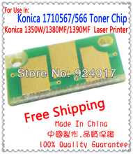 For Konica QMS 1300 1350 1380 1390 Printer Toner Chip,For Konica Minolta 1300W 1350W 1710567 1710566 Refill Toner Cartridge Chip 2024 - buy cheap