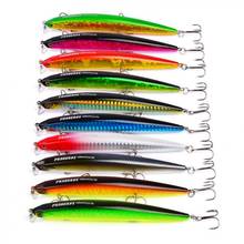 10pcs/lot 12cm 13.5g Artificial Fishing Lure Laser Minnow Hard Bait Fishing Tackle with Treble Hook 2024 - buy cheap