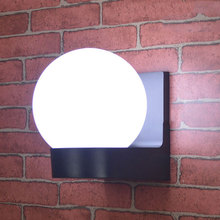 Lámpara de pared moderna para exteriores, luces de cristal para jardín, balcón, pasillo, calle, jardín, valla, iluminación de parque, buitenlamp 2024 - compra barato