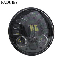 5.75 Inch Led Motorcycle Headlight High Low Beam Adaptive Lamp for Harley Motorbike Accessories Motorcycle Headlight 12V 24V 2024 - buy cheap