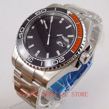 BLIGER 43mm men's watch black dial Luminous white marks black Ceramic Bezel Miyota 8215 Automatic movement wrist watch 2024 - buy cheap