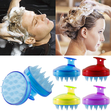 Wholesale 1pc Spa Slimming Massage Brush Silicone Head Body Shampoo Scalp Massage Brush Comb Hair Washing Comb Shower Bath Brush 2024 - buy cheap