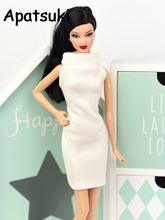 Модное белое платье для куклы Барби 1/6, вечерние платья, одежда для принцессы Барби, аксессуары для кукол BJD 2024 - купить недорого