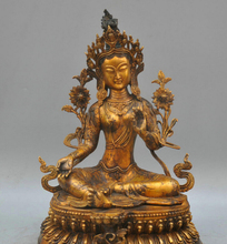 Xd 002330 estatua escultura de Buda Tara Verde bronce Budismo Tibetano 17' 2024 - compra barato