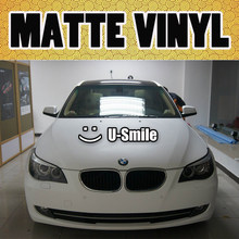 Vinyl Car Wrap Matte White Vinyl Film Matte White Vinyl Car Film Air FreeFor Car Wrapping Car Graphic Size:1.52M*30m/Roll 2024 - buy cheap