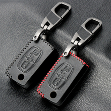 New Design 2 Buttons Leather Car Key Case For PEUGEOT RCZ 206 207 307 308 407 408 For Citroen C2 C3 C4 C4L C5 C6 Protector Cover 2024 - buy cheap