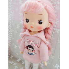 1 PCS Cute Pink Cartoon Hoodie for 1/6 Blyth, Azone, Licca, Holala Doll Clothes Outfits Accessories 2024 - buy cheap