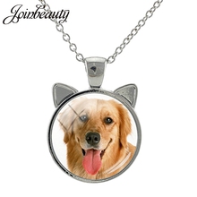 JOINBEAUTY Fashion Ear Pendent Necklace Happy Alaskan Malamute Pug Siberian Husky Men Women Handmade Necklace Jewelry N952 2024 - buy cheap