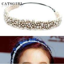 Hot Sale New Fashion  jewelry wholesale and retail, crystal beads handmade hair band, 3pcs/lot! Free shipping! 2024 - buy cheap