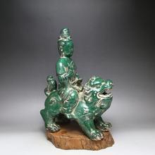 Antique Old porcelain statue,Emerald green,Buddha auspicious ornaments ,Home Decoration collection & adornment,Free shipping 2024 - buy cheap