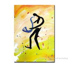 Instrumentalist 100% Hand Painted Modern Abstract Oil Painting On Canvas Wall Art Pictures Home Decoration NO Frame 40x60cm 2024 - buy cheap