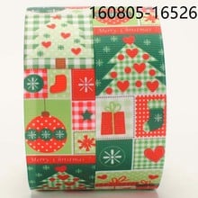 NEW sale 50 yards 1/2 " 38mm Merry Christmas decoration pattern printed grosgrain ribbon DIY hairbow 2024 - buy cheap