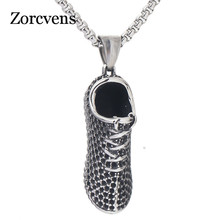 ZORCVENS Stainless Steel Shoes pendant necklace for Hip Hop Rock Man Punk Style Jewelry Decoration 2024 - buy cheap